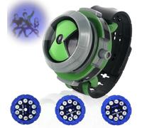 RNPKZ Kids Projection Watch, Ben 10 Adjustable Projection Watches with Action Figure Model, Ben 10 Omnitrix Watch for Boys Girls Kids Christmas Birthday Gifts Action Figures Model Toy Party Supplies