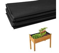RNPKZ Planter Liner for Large Veg Trough, Non-Woven Fabric Liner for Planters, Raised Bed Planter Liner, Raised Bed Liner for Growing Vegetable & Flower, Keeps Soil Contained&Water Drained(1.6x2.1M)