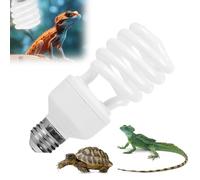 RNPKZ10.0 Reptile UVB Light Bulb, 26W 220V UVB Bulb Tortoise Reptile Light, Tropical Terrarium Lamp for Reptiles Desert Animals Lizard Chameleon Snake Improve D3 Synthesis Increase Calcium Absorption