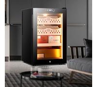 RNQZ 50L Electric Cigar Humidors Temperature Control System, Cooling & Heating Humidor Cabinet, Gifts for Men (300 Counts Capacity)