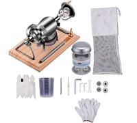 RNQZ Hand Popcorn Machine, Chinese Popcorn Maker, Stainless Steel Popcorn Poppers,Pressure Popcorn Maker for Family Gathering Party Fun,230ml