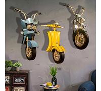 RNQZ Retro Industrial Style Iron Motorcycle Wall Hanging, Loft Restaurant Bar Wall Decoration,Wall Art Decor, Wall Sculpture,Easy to Install