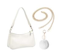 RNSKFG 1 Women'S Shoulder Bag And 1 Plush Ball Pendant, Simple Shoulder Bag, Daily Versatile Crossbody Bag, Fashionable Handbag.