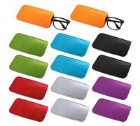 RNSKFG 14 Pieces Felt Glasses Bag, Glasses Storage Bag, Soft Glasses Bag, Sunglasses Protective Cover, Sunglasses Storage Bag (Multi-Color).