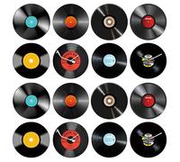 RNSKFG 16 Vinyl Record Wall Stickers, Retro Style Decorations, Music Party Layout, Home Decoration.