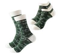 RNSKFG 2 Pairs Of Mathematical Formula Socks, Soft And Breathable Shallow Mouth Socks, Personalized And Creative Sports Socks, And Student Gifts.