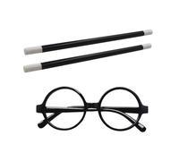RNSKFG 2 Pieces Of Magician Sticks And 1 Piece Of Lensless Glasses, Pop-Up Magic Wand, Role-Playing Props, Performance Props, Children'S Toys.