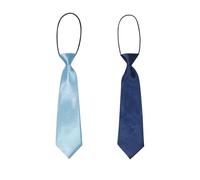 RNSKFG 2 Small Children'S Solid Color Tie, Short Elastic Tie, Performance Costume Tie, Performance Costume Accessories.