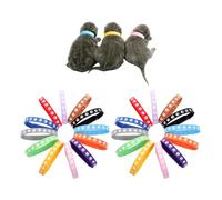 RNSKFG 24-Piece Pet Classification Collar, Breathable Decorative Collar, Adjustable Design, Pet Identification Accessories, Suitable For Puppies And Kittens.