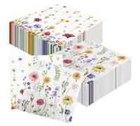 RNSKFG 40 Sheets Of Flower Napkins, Colorful Printed Tissues, Soft Dining Table Paper, Creative Decorative Napkins, Party Supplies.