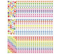 RNSKFG 54 Colored Decorative Stickers, Five-Pointed Star Stickers, Love Flower Stickers, Cute Simple Stickers, Diy Hand Account Stickers.