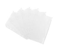 RNSKFG 6 A5 Plastic Loose Leaf Bags, Bill Storage Bags, Waterproof Loose Leaf Folders, Envelope Favorites.