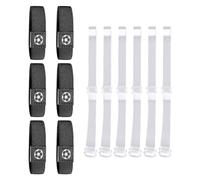 RNSKFG 6-Piece Shoelace Fixing Cover And 3 Pairs Of Transparent Laces, Anti-Fall Elastic Straps, Shoe Accessories, Suitable For Sports Shoes And Casual Shoes.
