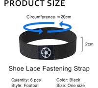 RNSKFG 8 Pieces Of Children'S Shoes Elastic Fixing Straps, Soccer Shoe Lace Fixing Straps, Children'S Sneakers Fixing To Prevent Football Shoes From Loosening, Gray.