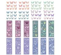 RNSKFG 80 Colorful Butterfly Stickers, Waterproof Stickers, Girls Stickers, Which Can Decorate Water Cups, Hand Accounts, And Diary.