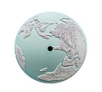 RNSZKIPJ 28.5mm Planet Watch Dial for NH34 for NH35 Movement Blue Earth Pattern DIY Watch Accessories for Men and Women(Sky Blue)