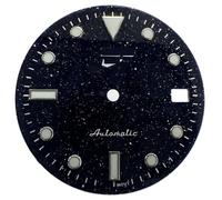 RNSZKIPJ 28.5MM Watch Accessories S Mark dial with Luminous Stone Literally Suitable for NH35 NH36 Mechanical Movement