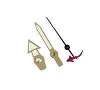 RNSZKIPJ Gold-Rimmed White Three-Needle Pointer with Green Luminous Fish and Seconds, Suitable for NH35/36/4R/7S Movement(812.512.5mm Gold Edge White Red Fish)