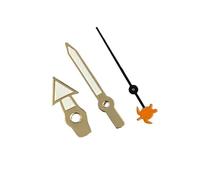 RNSZKIPJ Gold-Rimmed White Three-Needle Pointer with Green Luminous Fish and Seconds, Suitable for NH35/36/4R/7S Movement(812.512.5mm Gold Edge White Orange Turtle Second)