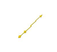 RNSZKIPJ Modified Watch Accessories Pointer Yellow/Dark Blue Lightning Second Hand only The Second Hand is Suitable for The NH35 Pointer in The Store(Yellow Lightning Seconds)