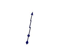 RNSZKIPJ Modified Watch Accessories Pointer Yellow/Dark Blue Lightning Second Hand only The Second Hand is Suitable for The NH35 Pointer in The Store(Deep Blue)