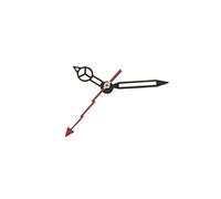 RNSZKIPJ Pointer Black Edge White Three-pin Watch Needle Green Luminous Suitable for NH35/36/4R/7S Movement(Edge White Lightning red Seconds)