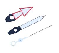 RNSZKIPJ Red and White Arrow-Shaped Watch Needle with Green Luminous Pointer for NH35A NH36 4R 7S Movement