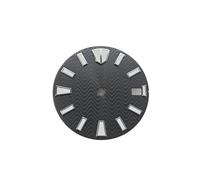 RNSZKIPJ The New Sun Pattern Literally 28.5MM Green Luminous Metal dial is Fit for NH35/36 Movement(Black)