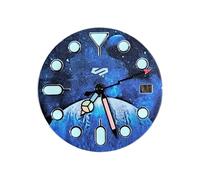 RNSZKIPJ The New Universe Literally 28.5MM Green Luminous Metal dial is Fit for NH35/36 Movement(A1+coloredlightningseconds)