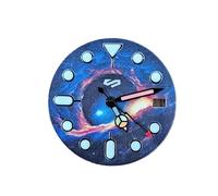 RNSZKIPJ The New Universe Literally 28.5MM Green Luminous Metal dial is Fit for NH35/36 Movement(A2+coloredlightningseconds)