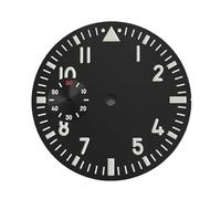 RNSZKIPJ Watch Accessories 6497 6498 Replacement Large dial Green Luminous 38.8MM(Black dial with Small Seconds at Nine Oclock)