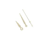 RNSZKIPJ Watch Accessories New Style Watch Hands Diamond Pattern Silver/Gold Three-pin Suitable for Japanese NH35/34/36/NH70 Movement(Gold)