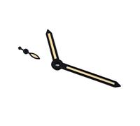 RNSZKIPJ Watch Accessories Pointer Green Luminous can be Installed 34.5MM Font ST3600 6498 6497 Movement with Watch Hands(Black Border Seconds Black and Orange Hours and Minutes)