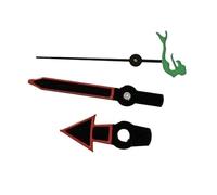 RNSZKIPJ Watch Pointer Accessories red Edge Black Fish Second Equipped with for Japanese NH35/NH36/4R36 Automatic Movement(Edge Green Mermaid Seconds)