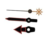 RNSZKIPJ Watch Pointer Accessories red Edge Black Fish Second Equipped with for Japanese NH35/NH36/4R36 Automatic Movement(Edge Orange Snowflake)