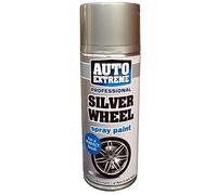 RnT Auto Extreme Silver Alloy Wheel 400ML Premium Quality Spray Paint Restorer Car 1924 Non Crack Formula Petrol Resistant