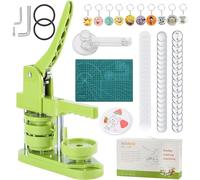 Rntfunre Badge Maker Machine 58mm (2.28in) DIY Round Pin Badge Button Maker Press Machine Badge Punch Press with Free 110pcs Button Parts & Pictures & Circle Cutter & Keychains & Cutting Mat