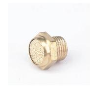 RNUMLIG 5PC 3/8" BSP Male Thread Brass Flat Cylinder Pneumatic Air Breather Silencer Connector Fitting