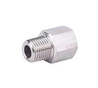 RNUMLIG M10 Female x M5 M6 M8 M10 M12 M14 M16 M20 1/8" 1/4" 3/8" Male BSPP Thread Stainless Steel High Pressure Pipe Fitting(F M10x1-M BSP1I4)