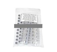 RNUMLIGH 130PCS/LOT 1uF-220uF SMD Aluminum Electrolytic Capacitor Assorted Kit Set, 13Values*10PCS=130PCS Samples Kit