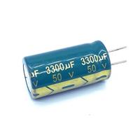 RNUMLIGH 2pcs/lot 50V high frequency low impedance 50V 3300UF aluminum electrolytic capacitor size 18 * 35 3300UF50V 20%