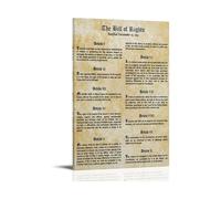 RNUMLIGH American Founding Documents Poster - Constitution and Bill of Rights, History Civics Wall-Art for Teachers, Students, Library(Framed,12X18inch(30X45cm))