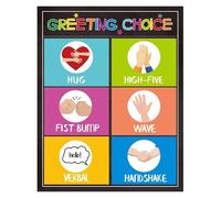 RNUMLIGH Back to School Classroom Decor Greeting Choice Rules Poster for Teachers Preschool Elementary Middle High School(Unframed,08x12inch(20x30cm))