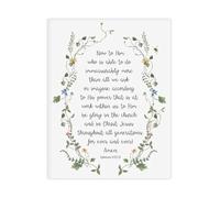 RNUMLIGH Ephesians 3 20 Canvas Wall-Art Scripture Print Decor God Can Do More Than We Imagine Quote for Bedroom Living Room(Unframed,12x18inch(30x45cm))