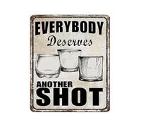 RNUMLIGH Everybody Deserves Another Sign Vintage Metal Bar Funny Pub Wall Decor for Home Man Cave Basement Tiki Gift for Men 8 X 12 inch