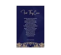 RNUMLIGH Holocaust Remembrance Canvas Wall-Art: First They Came Poem by Martin Niemoller - Inspirational Historical Quote for Study Office Decor(Unframed,16x24inch(40x60cm))