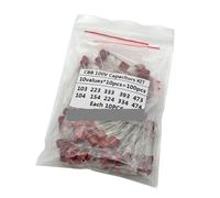 RNUMLIGH KIT 100PC=10value*10PCS Metallized Polyester Film Capacitors CBB Assortment Kit 100V 10nF ~ 470nF