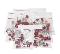 RNUMLIGH KIT 100PC=10value*10PCS Metallized Polyester Film Capacitors CBB Assortment Kit 100V 10nF ~ 470nF