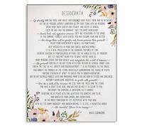 RNUMLIGH Motivational Quotes Desiderata Poem Vintage Poster Canvas Wall-Art Picture for Study Room Office Print(Framed,12x18inch(30x45cm))