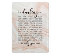 RNUMLIGH The One Thing You Have That Nobody Else Has Is Inspirational Metal Tin Sign Gift For Daughter Girls Bedroom Wall-Art 8 X 12 inch